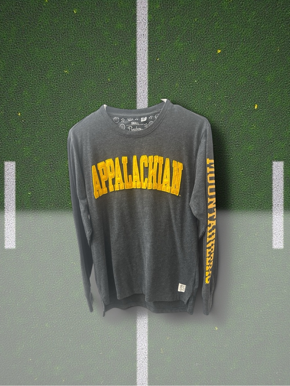 Pressbox Black Long Sleeve 'Appalachian' Jersey with Gold Print